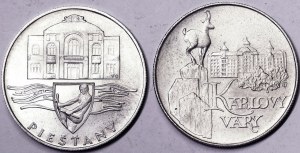 Tchécoslovaquie, République fédérale (1991-1992), Lot 2 pcs.