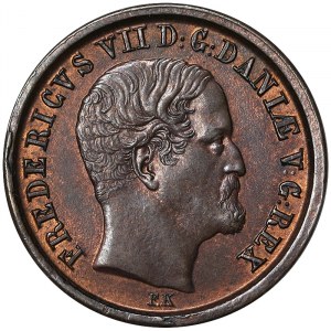 Danemark, Royaume, Frederik VII (1848-1863), 1 Rigsbankskilling 1853