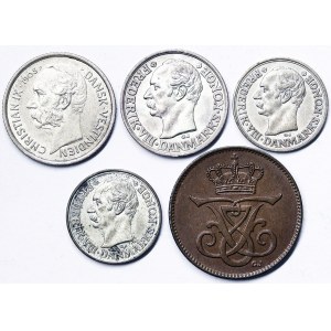 Denmark, Kingdom, Lot 5 pcs.