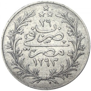 Egypt, kráľovstvo, Abdul Hamid II (1293-1327 AH) (1876-1909 AD), 20 Piastres 1903-04