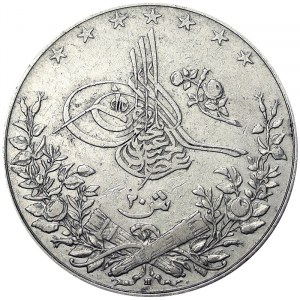Egypt, Kingdom, Abdul Hamid II (1293-1327 AH) (1876-1909 AD), 20 Piastres 1903-04