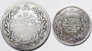 Egypt, kráľovstvo, Abdul Hamid II (1293-1327 AH) (1876-1909 AD), Lot 2 ks.