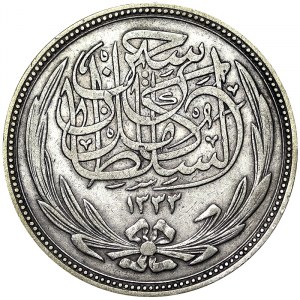 Égypte, Royaume, Hussein Kamil (1333-1336 H) (1914-1917 J.-C.), 20 Piastres 1916