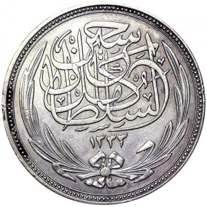 Egitto, Regno, Hussein Kamil (1333-1336 AH) (1914-1917 d.C.), 20 Piastre 1917