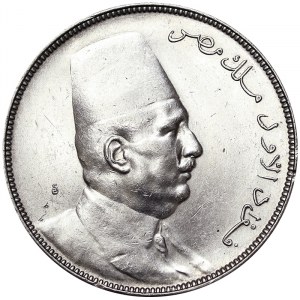 Egypt, kráľovstvo, Fuad I. (1340-1355 AH) (1922-1936 AD), 10 Piastres 1923