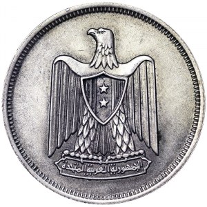 Egipt, Zjednoczona Republika Arabska (1378-1391 AH) (1958-1971 AD), 10 piastrów 1960 r.