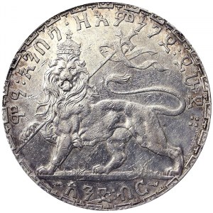 Etiópia, kráľovstvo, Menelik II (1882-1906 EE-1889/1913), Birr 1903