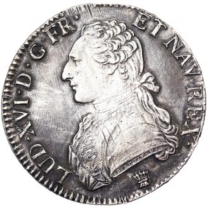 France, Louis XVI (1774-1792), Ecu aux branches d'olivier 1790, I Limoges