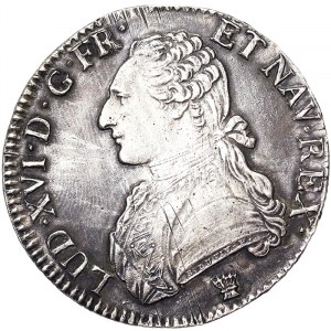 Francja, Ludwik XVI (1774-1792), Ecu aux branches d'olivier 1790, I Limoges