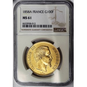 Francia, Napoleone III (1852-1870), 100 franchi 1857, A Parigi