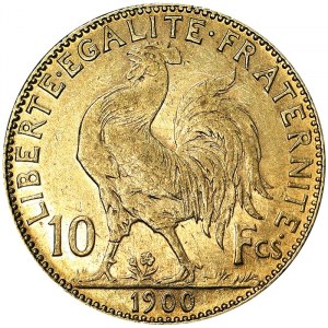 Francie, Třetí republika (1870-1940), 10 franků 1900, A Paris