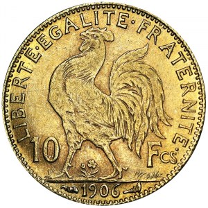 Frankreich, Dritte Republik (1870-1940), 10 Francs 1906, A Paris