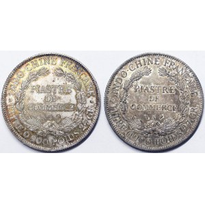 Indochine française (Cambodge, Laos, Vietnam) (jusqu'en 1954), lot 2 pièces.
