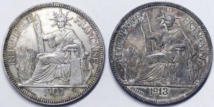 Indocina francese (Cambogia, Laos, Vietnam) (fino al 1954), Lotto 2 pezzi.