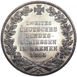 Germany, Bremen, City, Taler 1865