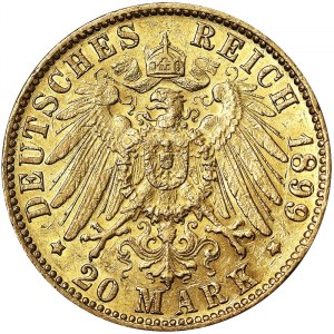 Germany, Hamburg, City, 20 Mark 1899, J Hamburg