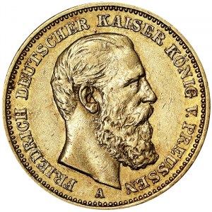 Germany, Prussia, Friedrich III (1888), 20 Mark 1888, A Berlin