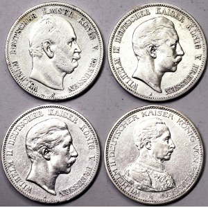 Germany, Prussia, Lot 4 pcs.