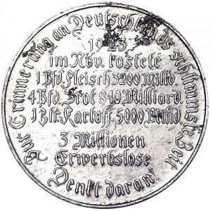 Allemagne, RÉPUBLIQUE WEIMAR (1919-1933), Médaille 1925