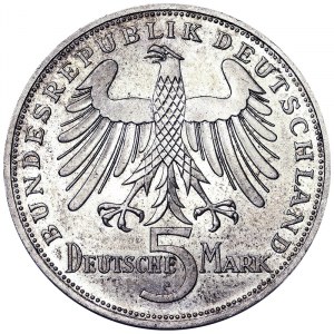 Deutschland, BUNDESREPUBLIK (1948-date), 5 Mark 1955