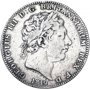 Großbritannien, Königreich, Georg III. (1760-1820), Krone 1819, London