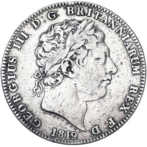 Gran Bretagna, Regno, Giorgio III (1760-1820), Corona 1819, Londra