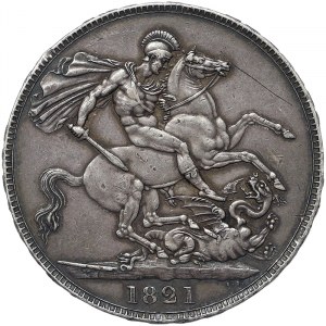 Gran Bretagna, Regno, Giorgio IV (1820-1830), Corona 1821, Londra