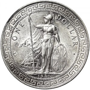 Gran Bretagna, Regno, Giorgio V (1910-1936), Dollaro commerciale 1912, Bombay