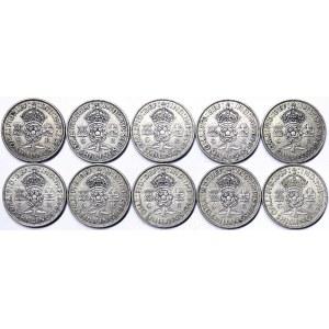 Gran Bretagna, Regno, Giorgio VI (1936-1952), Lotto 10 pezzi.