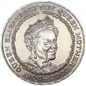 Veľká Británia, kráľovstvo, Alžbeta II (1952-2022), 5 libier 2002, Londýn