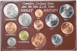 Wielka Brytania, Królestwo, Elżbieta II (1952-2022), zestaw 1967, Londyn