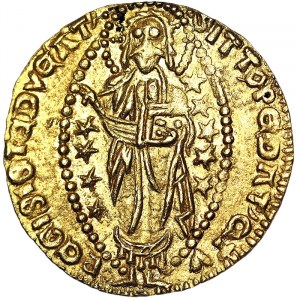 Grèce, Monnaies des Croisés, Chios, Andrea Dandolo (1342-1354), Imitation du Ducato vénitien n.d. (ca. 1347-1566), Chios