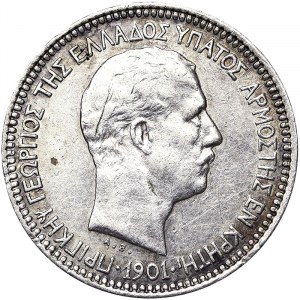 Greece, Kingdom, George I (1863-1913), 50 Lepta 1901, Paris