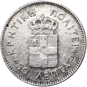 Grécko, kráľovstvo, George I (1863-1913), 50 Lepta 1901, Paríž