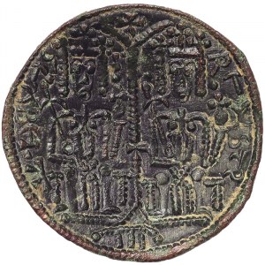 Maďarsko, Árpád-házi királyok kora (997-1301), III Béla (1172-1196), medená minca b.d.