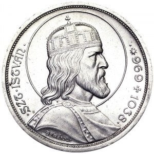Maďarsko, republika, regentské mince (1926-1945), 5 Pengo 1938, Budapešť