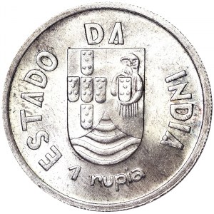 Indie, Indie Portugalskie (do 1961 r.), 1 Rupia 1935 r.
