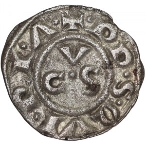 États italiens, Ancône, République (autonome) (XIIIe siècle), Denaro s.d., Ancône
