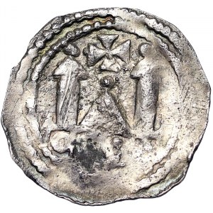 Państwa włoskie, Akwileja, moneta anonimowa, Denaro Frisacense n.d., Akwileja