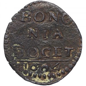 États italiens, Bologne, Urbano VIII (1623-1644), Quattrino 1624, Bologne
