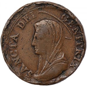 Talianske štáty, Civitavecchia, Pio VI (1775-1799), Madonnina da 5 Baiocchi 1797, Civitavecchia