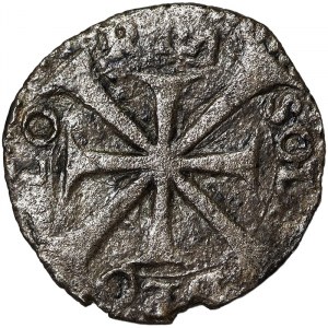 Państwa włoskie, Correggio, anonimowa moneta hrabiów Gilberto, Camillo i Fabrizio da Correggio (1569-1597), Denaro n.d., Correggio