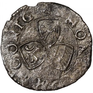 Talianske štáty, Correggio, Anonymné mince grófov Gilberta, Camilla a Fabrizia da Correggio (1569-1597), Denaro n.d., Correggio