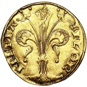 Italian States, Florence, Republic (1189-1532), Fiorino Stretto 1296, Santo Jacopo al Serchio