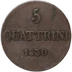 Stati italiani, Firenze, Leopoldo II (1824-1859), 5 Quattrini 1830, Firenze
