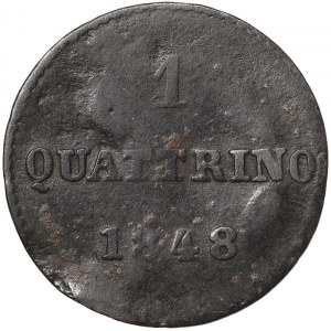 Italian States, Florence, Leopoldo II (1824-1859), Quattrino 1848, Florence