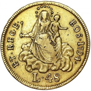 Państwa włoskie, Genua, Republika Dożów III fazy (1637-1797), 48 lirów 1794, Genua