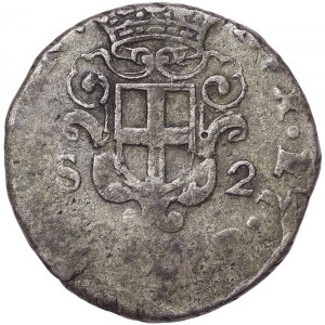 Talianske štáty, Janov, Dóžovská republika III. etapa (1637-1797), 2 Soldi 1724, Janov