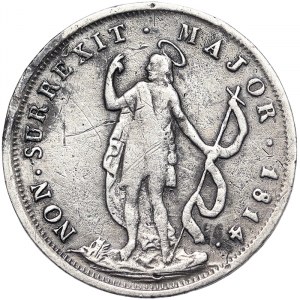 Italienische Staaten, Genua, Genuesische Republik (1814), 10 Soldi 1814, Genua