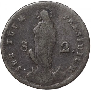Italienische Staaten, Genua, Genuesische Republik (1814), 2 Soldi 1814, Genua